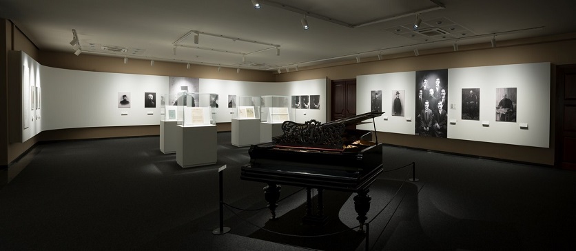One of the central pieces of the exhibition is Komitas' grand piano.