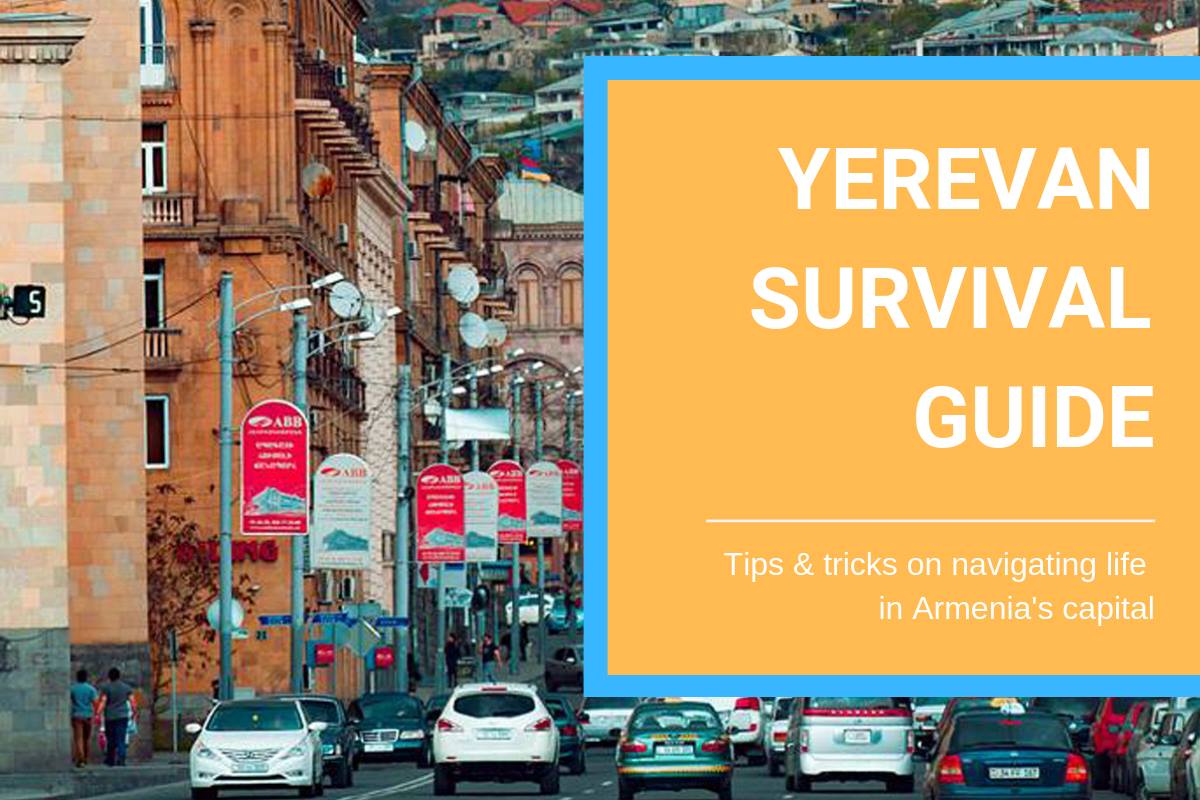 Yerevan Survival Guide: a blog post by a Birthright volunteer, on tips and tricks for living and traveling in Armenia’s capital, 2019. Click on the graphic to read the guide!