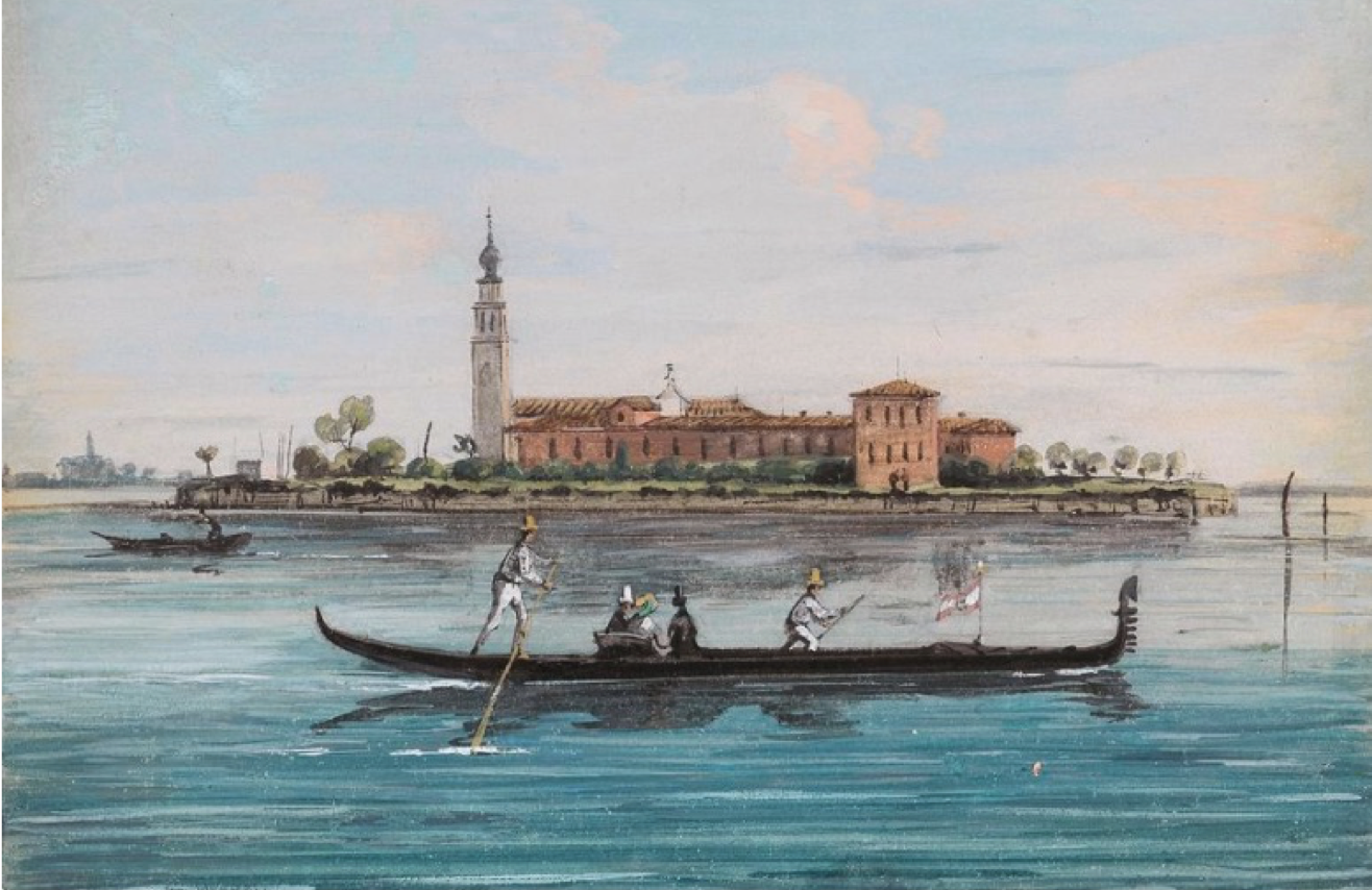 View of San Lazzaro degli Armeni, by Giuseppe Bernardino Bison.