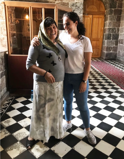  For Kekejian, research can take place in a lab at the University of Utah or in a cathedral in rural Armenia. For the study of Harsneren thus far, interviews have been conducted in homes, churches, and other community spaces. (Photo courtesy of Carla Kekejian)