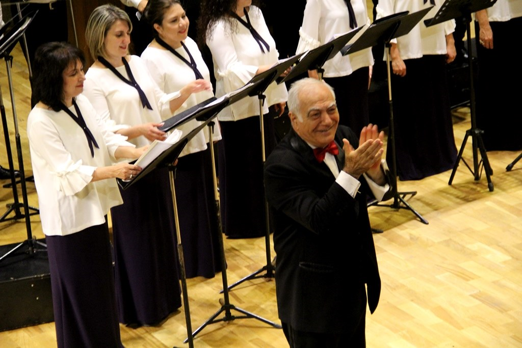 The Yerevan State Chamber Choir (YSCC)  is headed by the great Harutyun Topikyan. (Photo courtesy of Eileen Herosian)