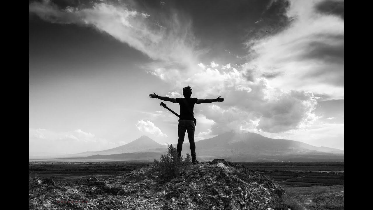 A still from “Gurumiran to Yerevan,” a short documentary film that chronicles Gurumiran’s first visit and “musical pilgrimage” to Armenia.