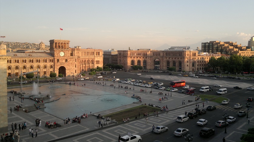 The Government House on Republic Square in yerevan.