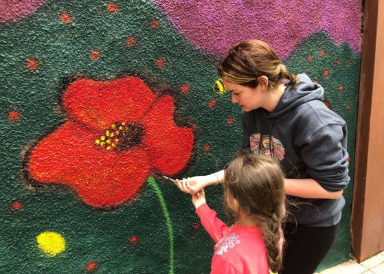 Mural making—Meghradzor