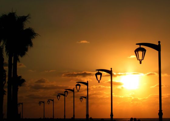 Street lamps at Raouché