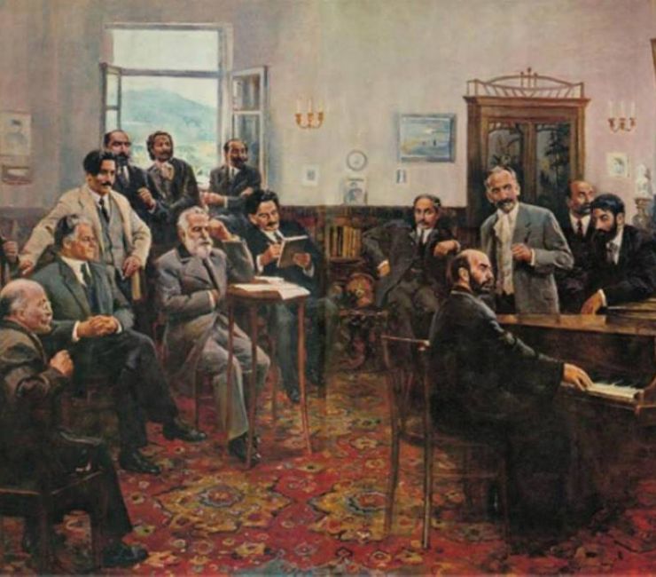 Komitas in Tumanian’s home